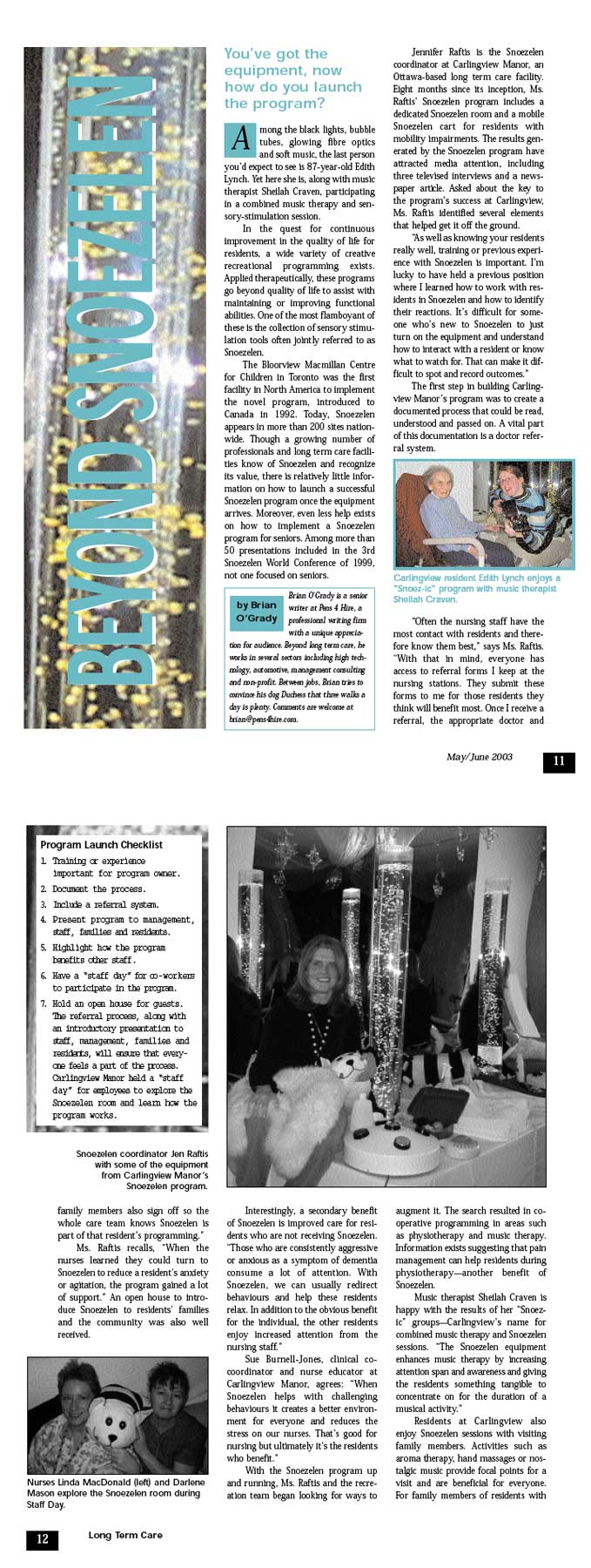Magazine writing sample by professional copywriter at pens4hire