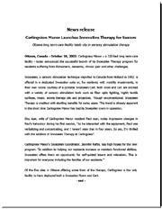 Media release marketing copywriting sample by pens4hire